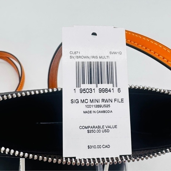 Coach Mini Rowan File Bag In Colorblock Signature Canvas Crossbody Bag - Picture 12 of 12